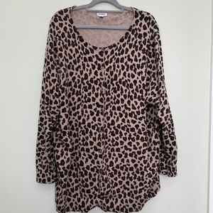 Leopard Button Down Cardigan